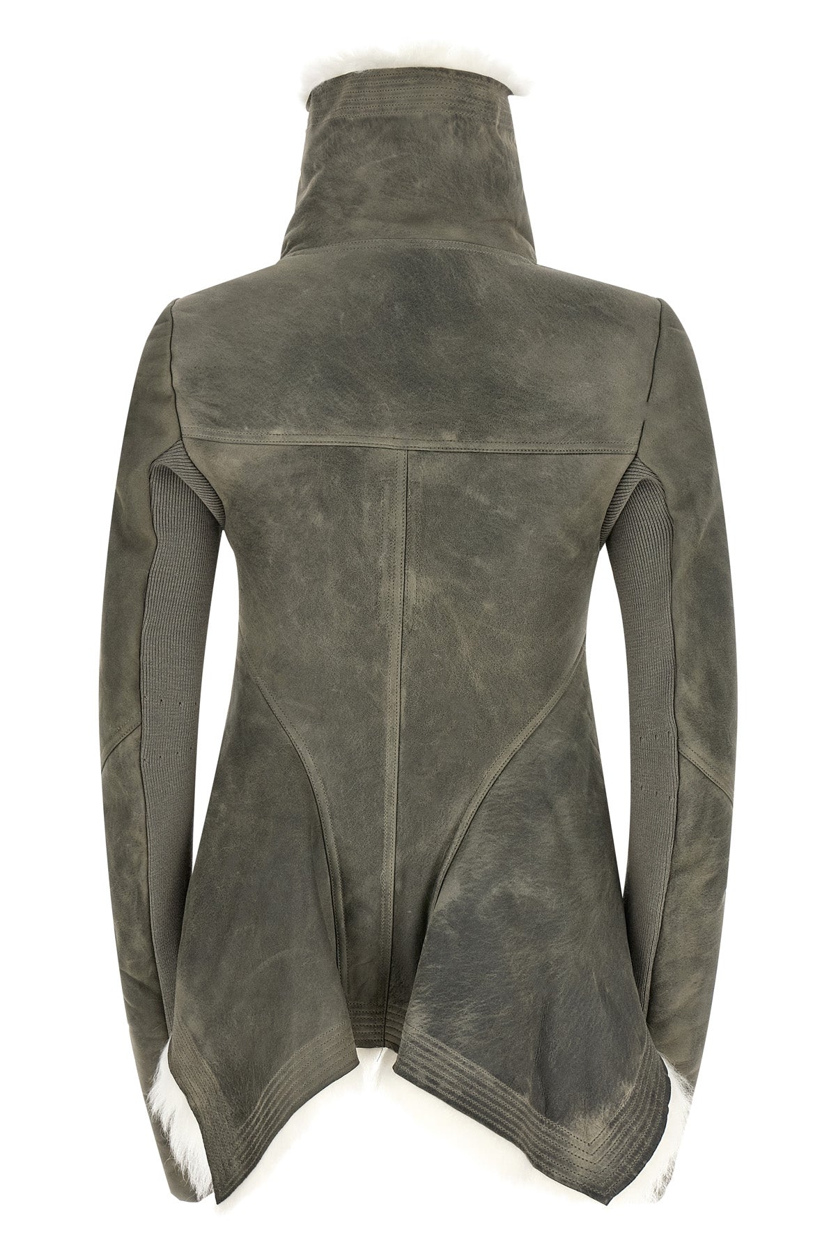 the rick owens naska jacket redefines the volumes of outerwear through a sculp