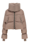 the rick owens down jacket redefines winter volumes through a cropped silhouette