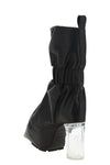 pull on cuffed taquito ankle boots in medium-weight calf leather tanned