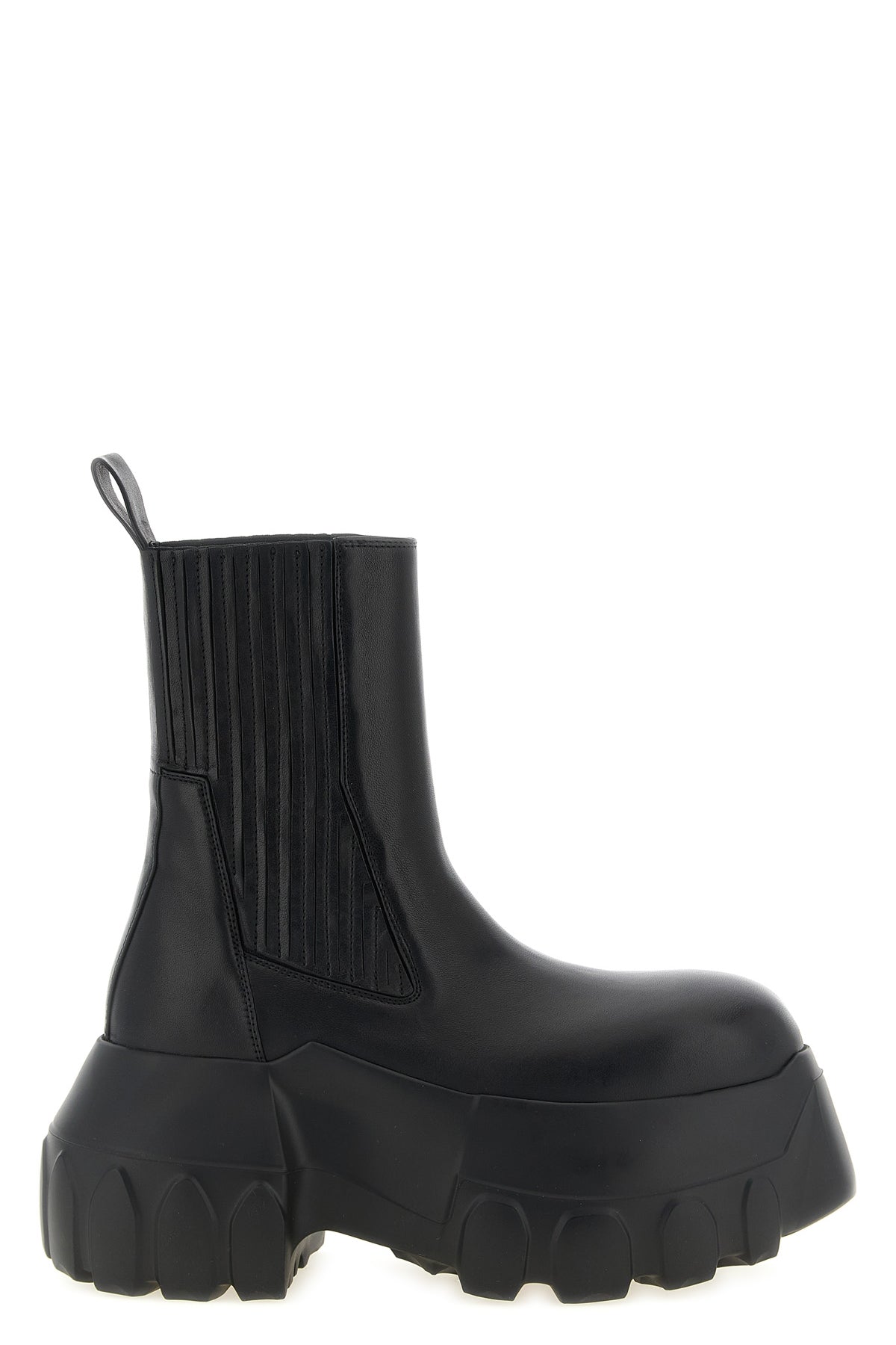 beatle mega tractor leather ankle boots