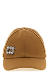 the roger vivier camel color baseball cap reinterprets a sportswear classic thro