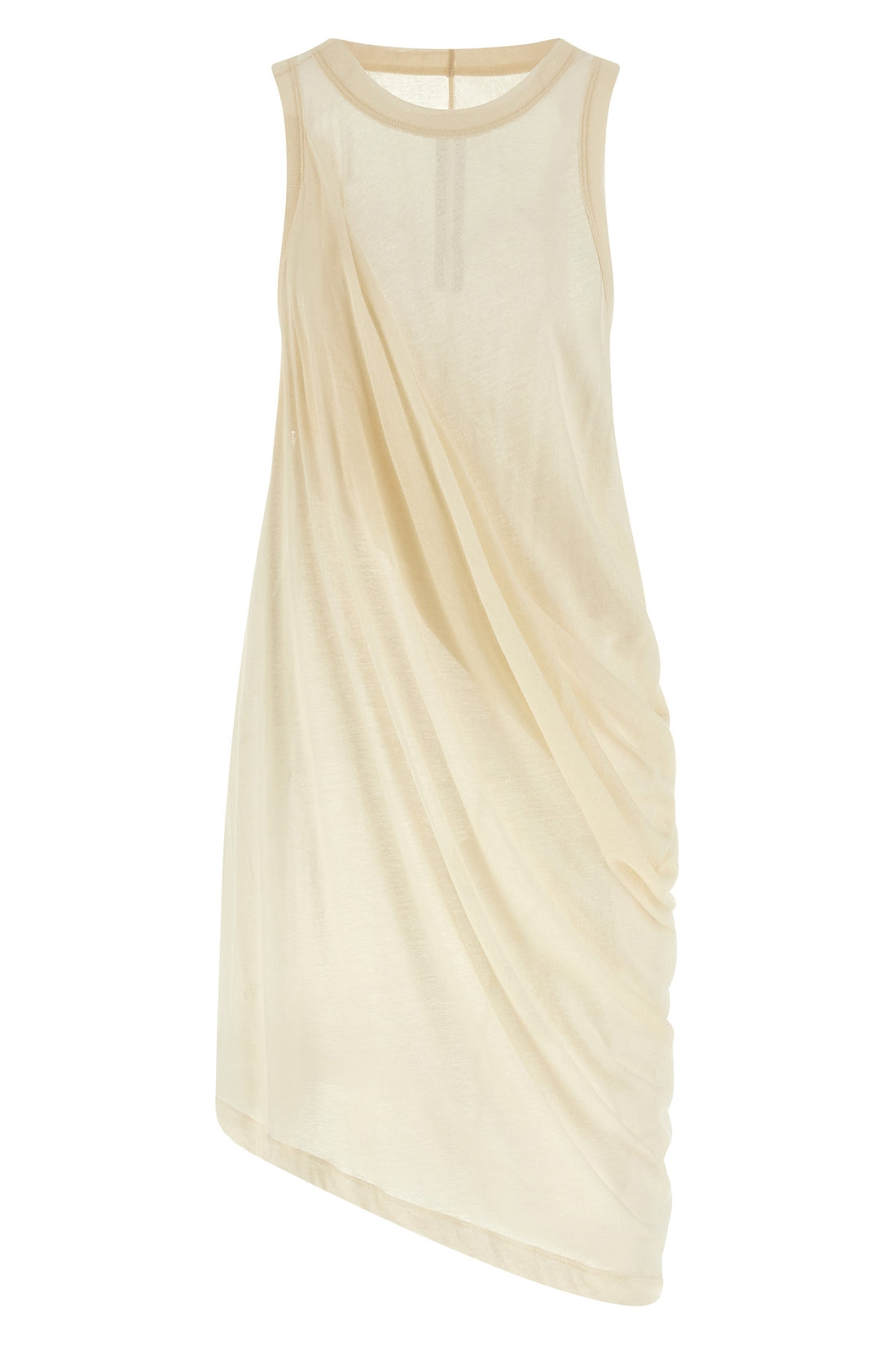 RICK OWENS M anthem tank semi-transparent cotton jersey top