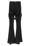 megastrapped bolans wrinkled shiny cupro pants