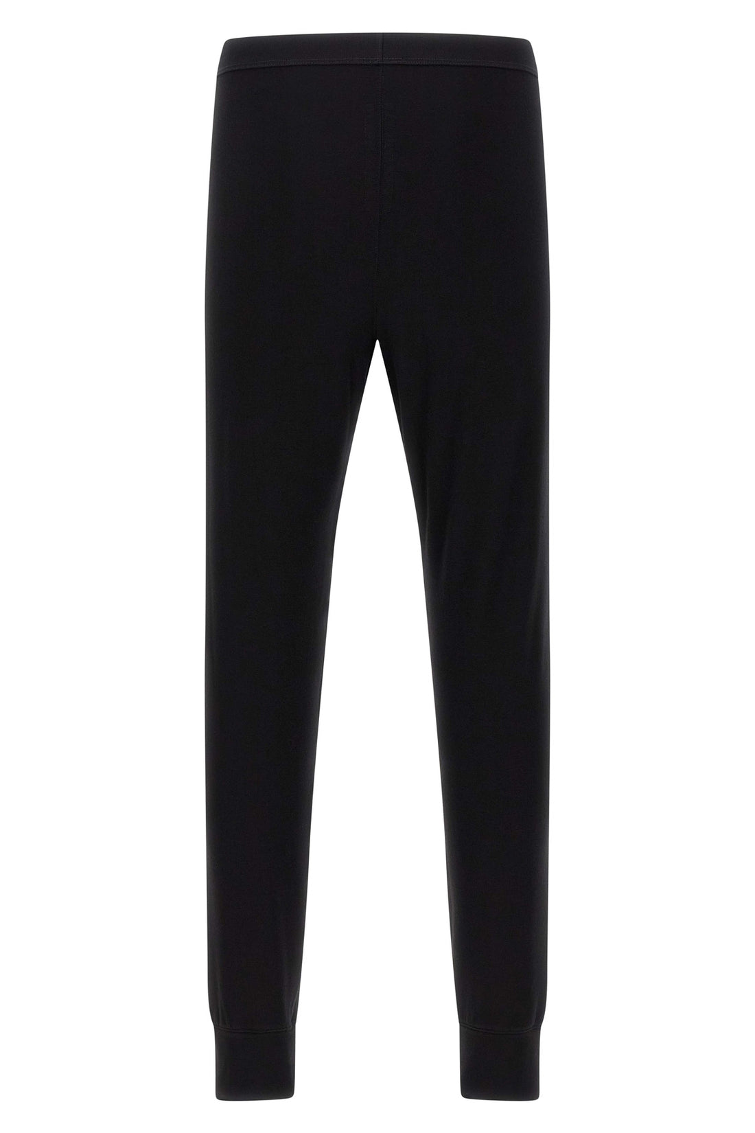 RICK OWENS 50 thermal bottom medium weight knit leggings in viscose and wool blend