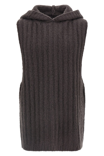 the rick owens hooded tank sleeveless hooded top