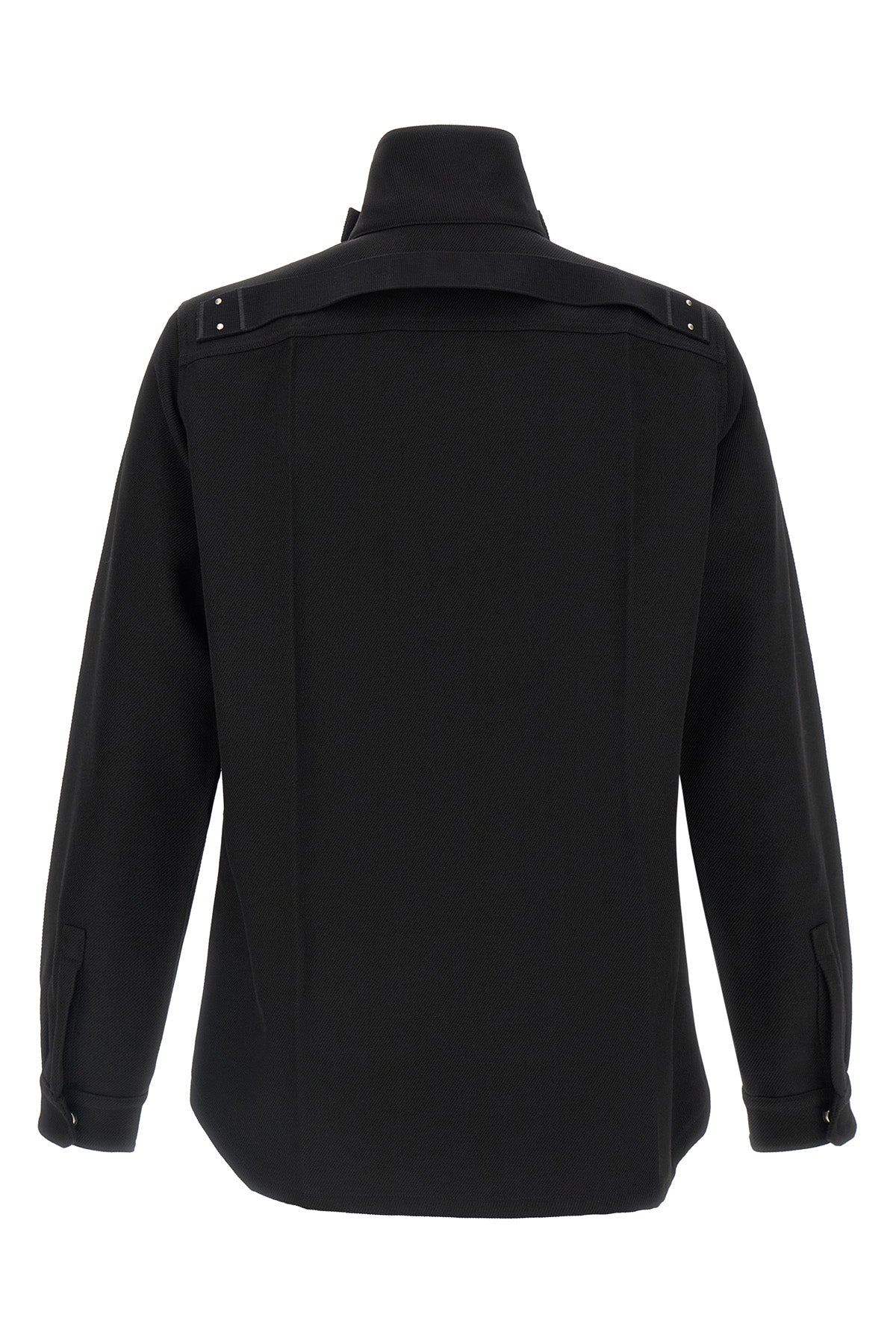 the rick owens outershirt jacket in absolute black