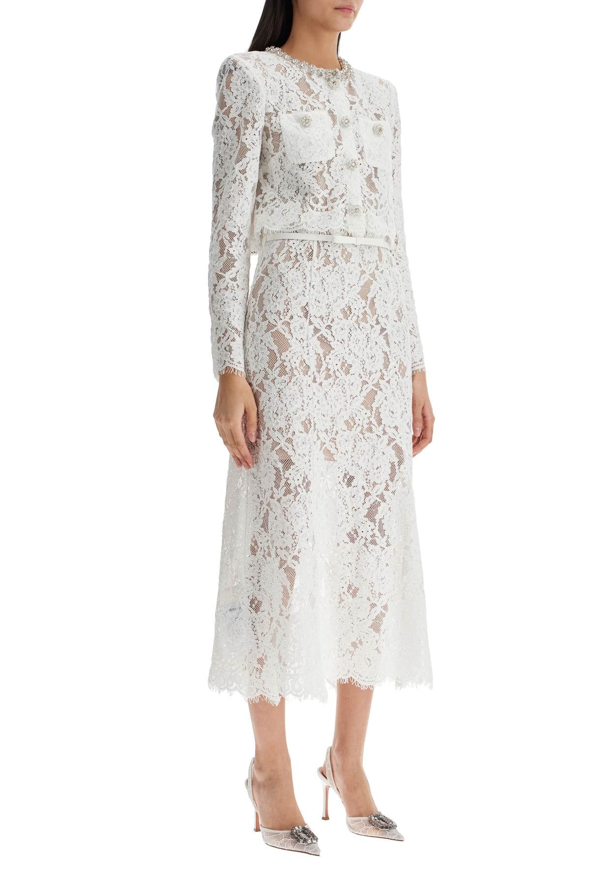 midi lace dress in seven