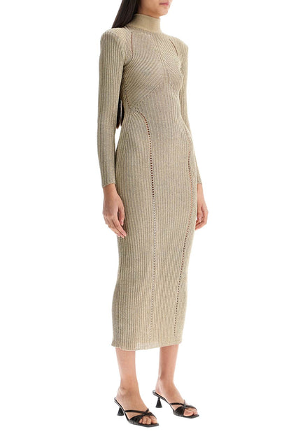 maxi lurex knit dress in