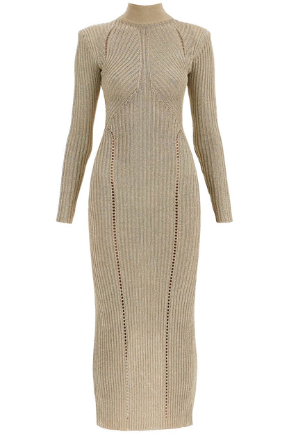 maxi lurex knit dress in