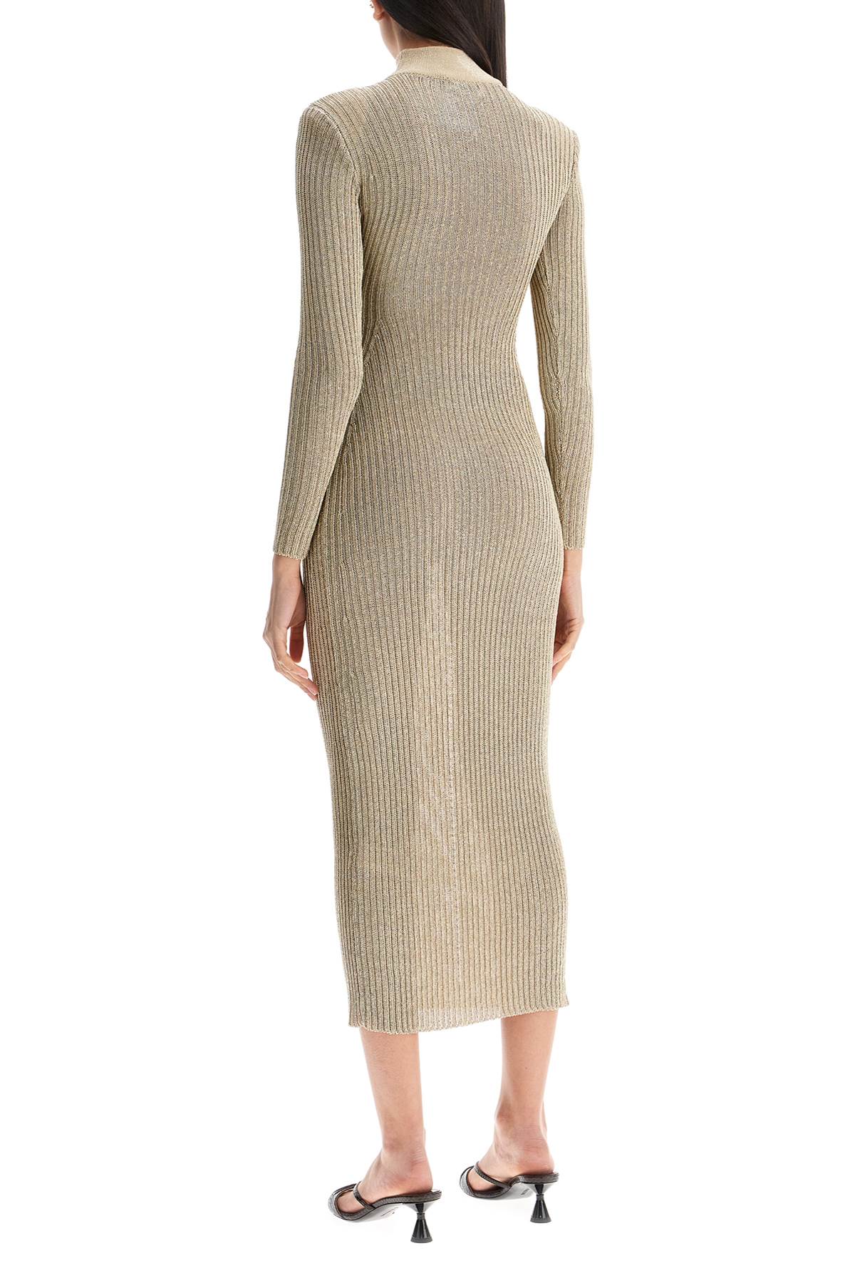 maxi lurex knit dress in