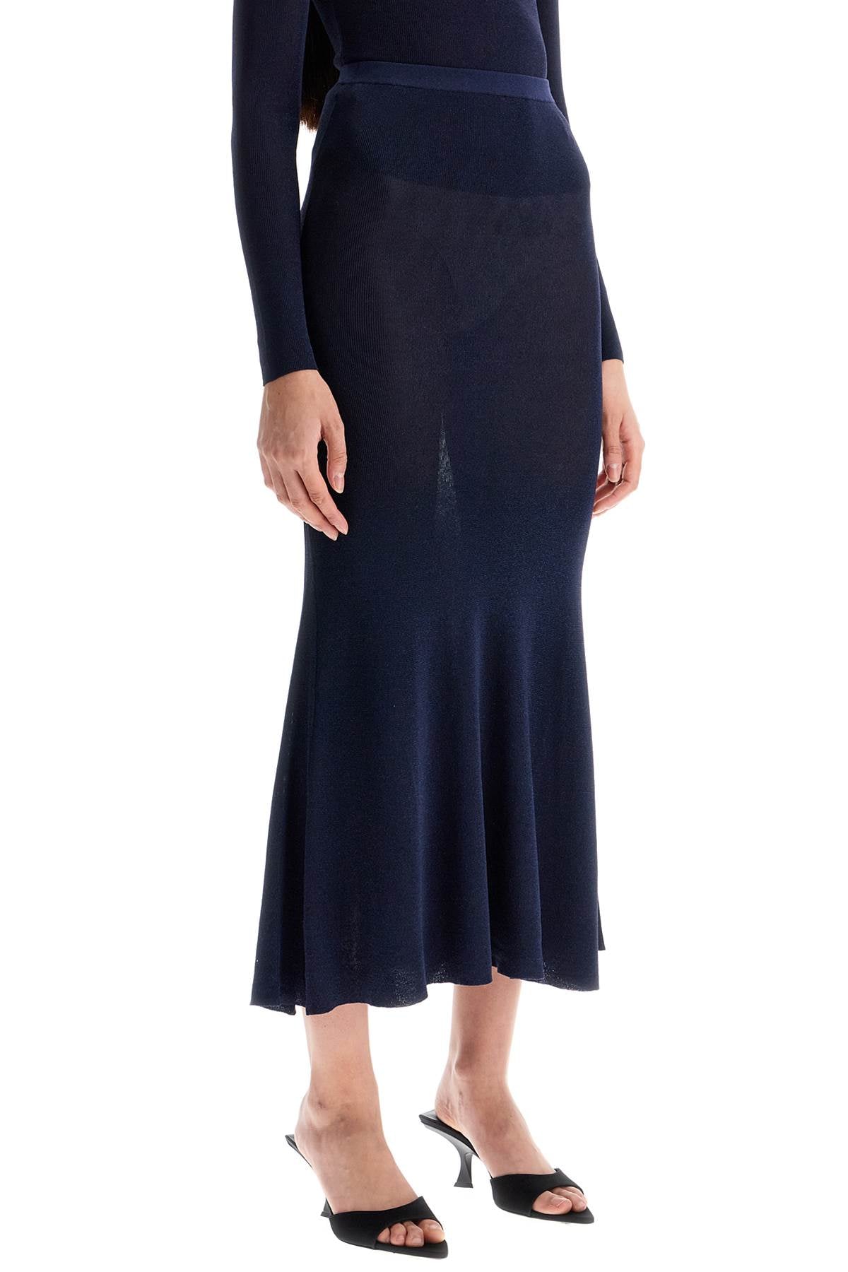 long lurex knit skirt