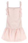 taffeta mini pink flower taffetà dress