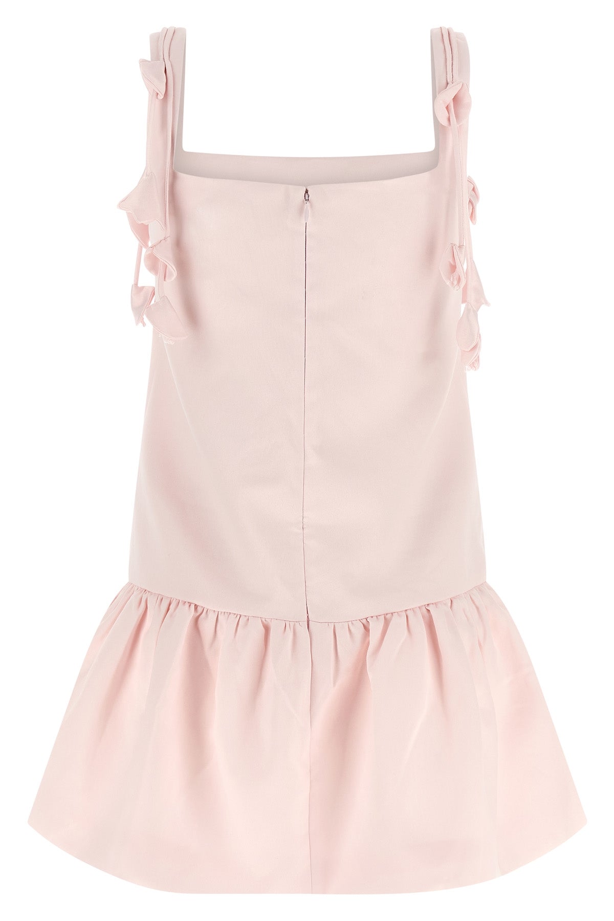 taffeta mini pink flower taffetà dress
