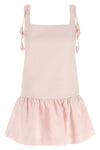 taffeta mini pink flower taffetà dress