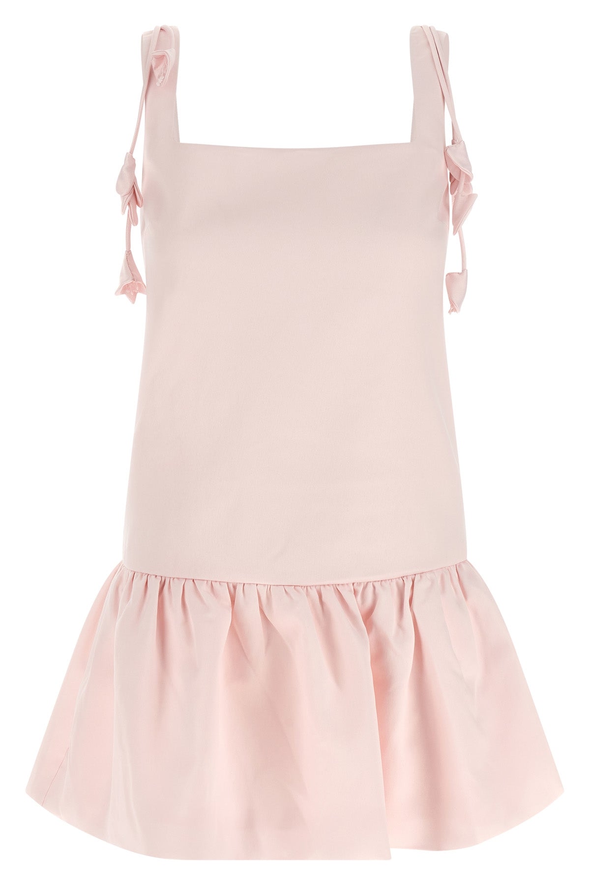 taffeta mini pink flower taffetà dress