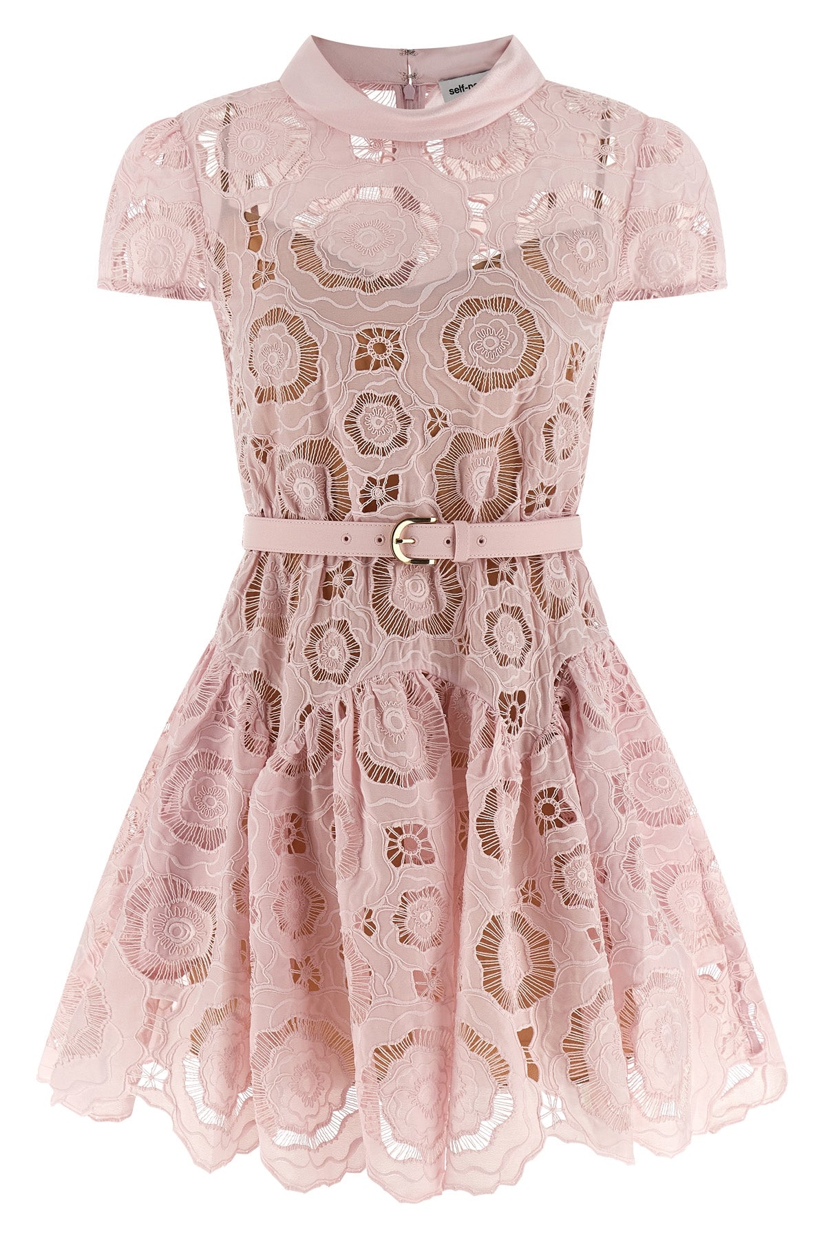 pink floral lace mini floral lace dress