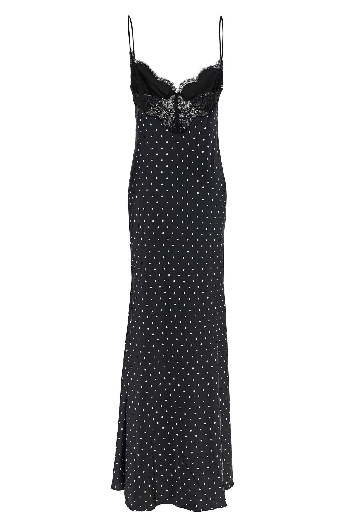 polka dot satin lace maxi polka dot print satin dress