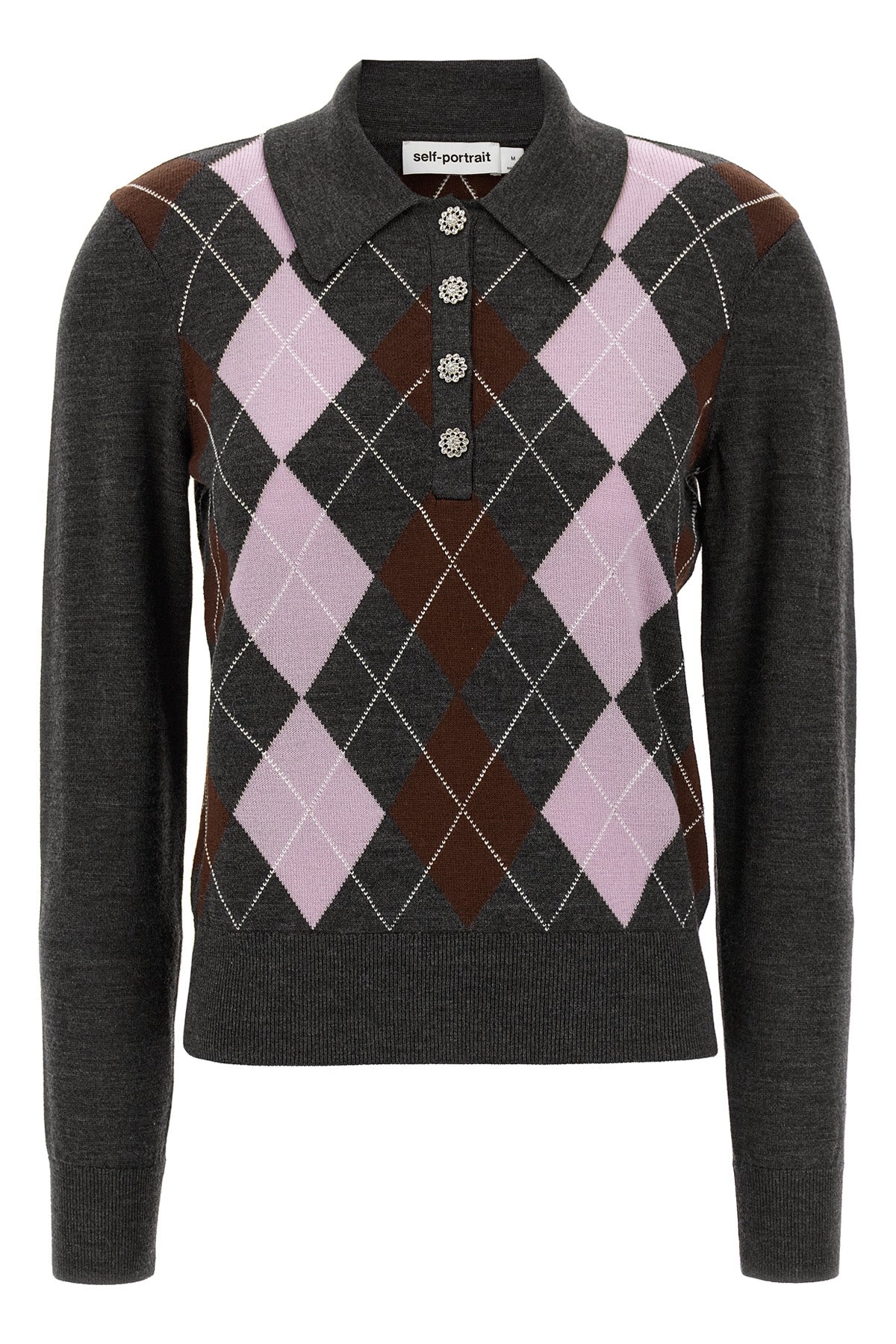 grey argyle lightweight argyle wool sweater