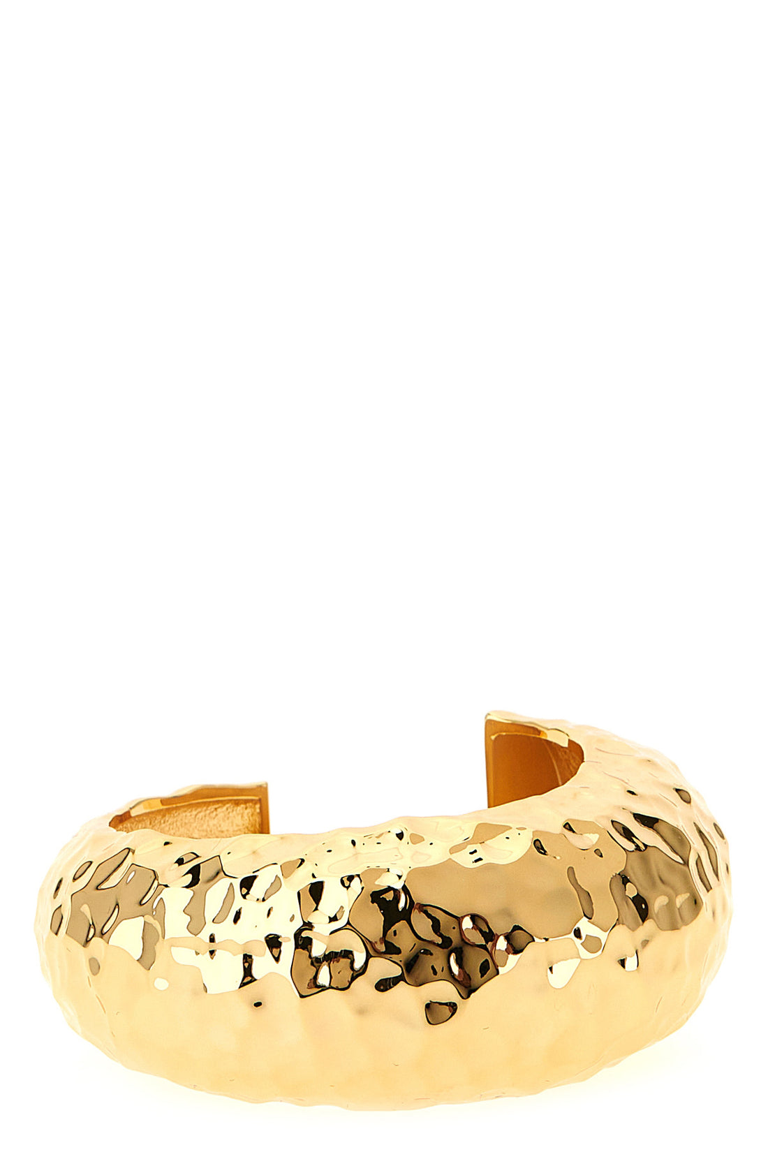 SELF PORTRAIT OS hammered gold cuff hammered metal bangle