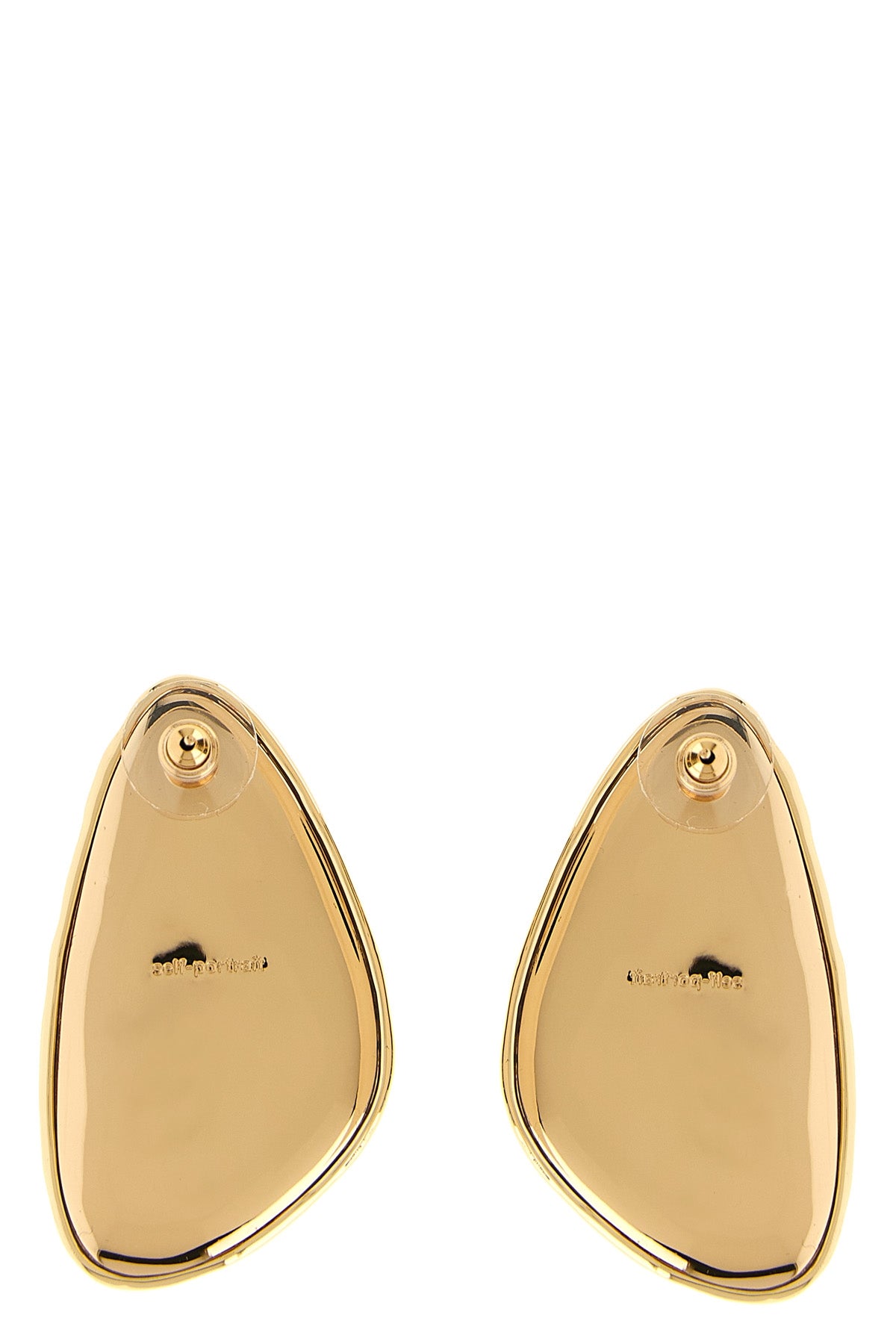 hammered gold crystal hammered metal earrings