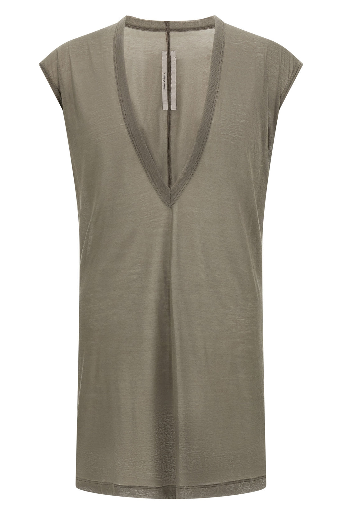 RICK OWENS L dylan t light cotton jersey semi-transparent t-shirt