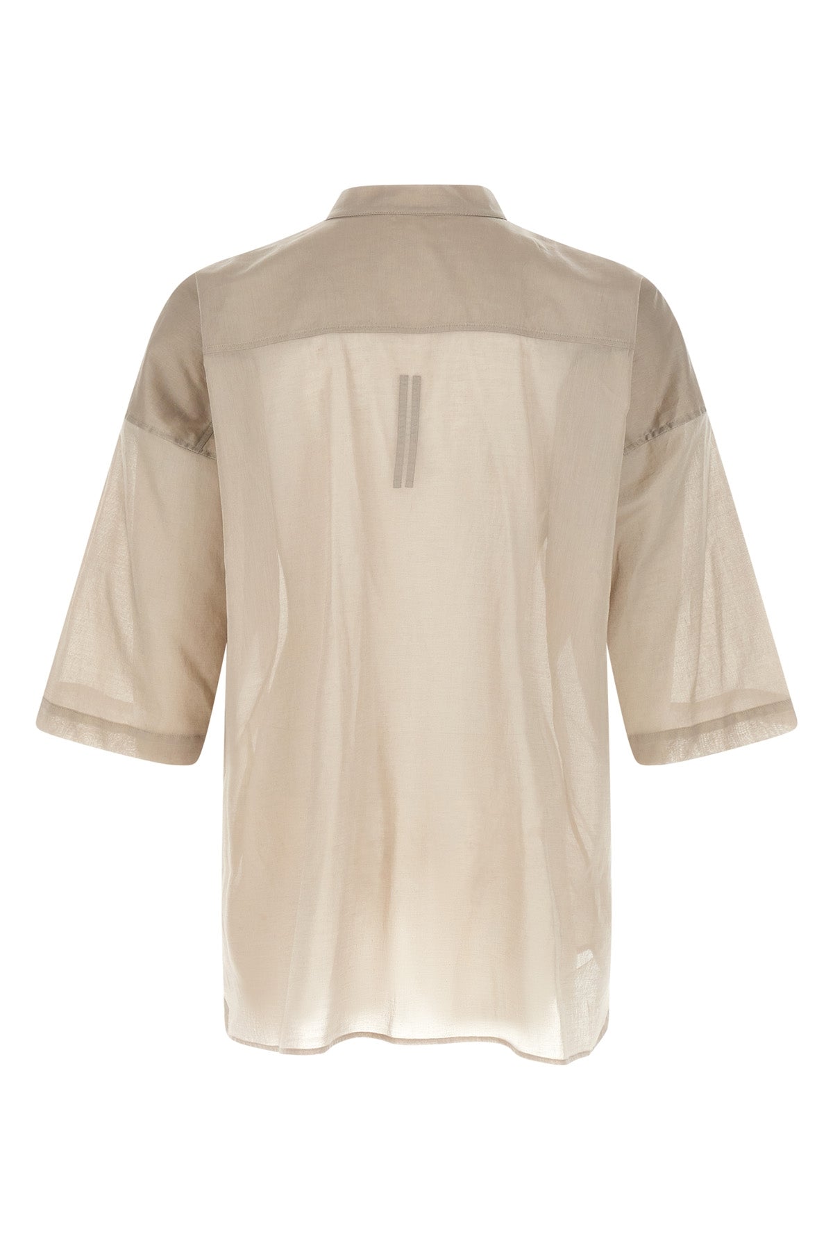 jumbo faun semi-transparent cotton voile shirt
