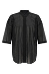 jumbo faun semi-transparent cotton voile shirt