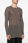 rib ls t ribbed viscose and stretch silk blend t-shirt
