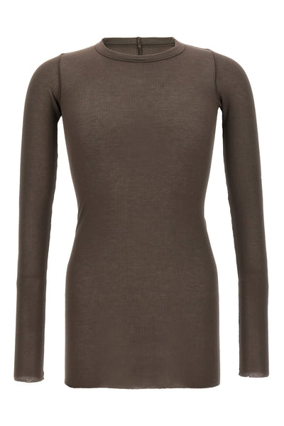 rib ls t ribbed viscose and stretch silk blend t-shirt