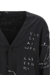 concordian shirt in viscose blend and patterned fluid cupro