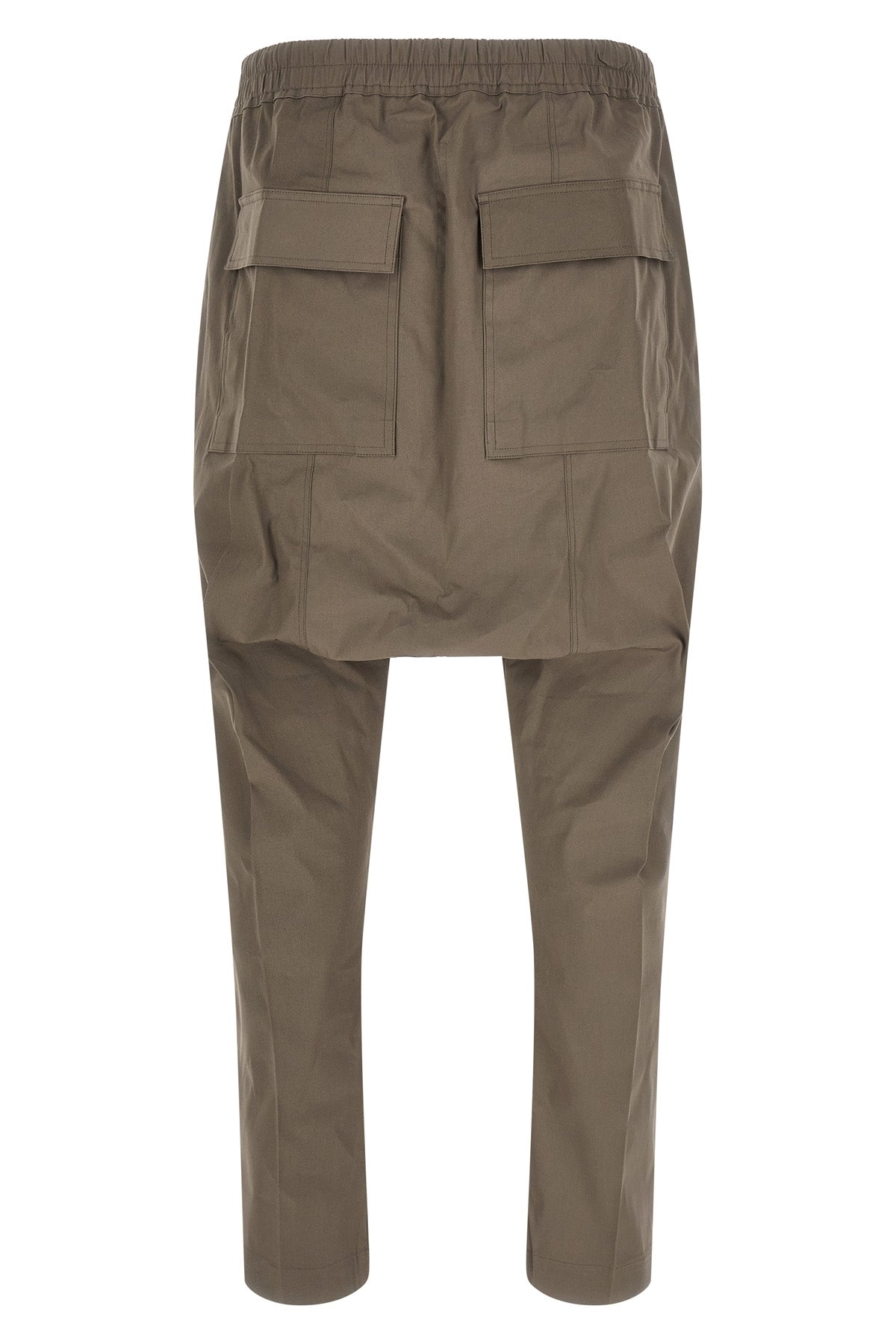 drawstring long pants in cotton poplin medium weight crunchy hand
