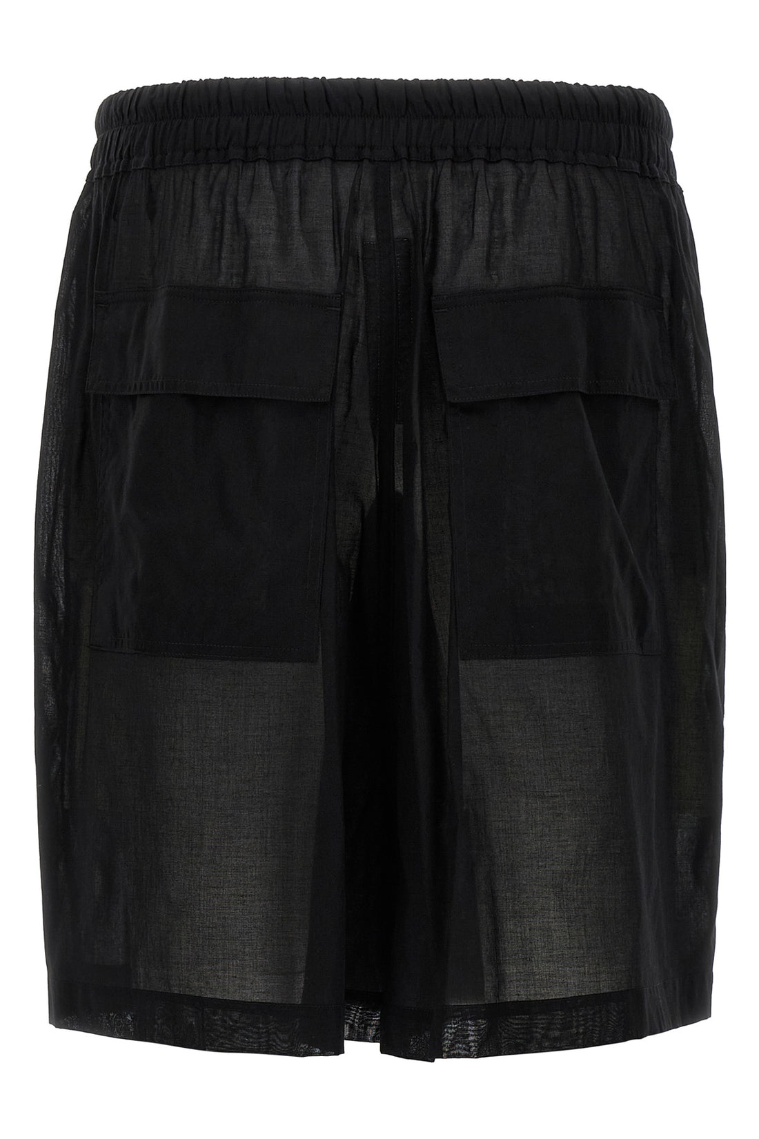 RICK OWENS 46 kiltshorts bermuda shorts in semi-transparent light cotton gauze