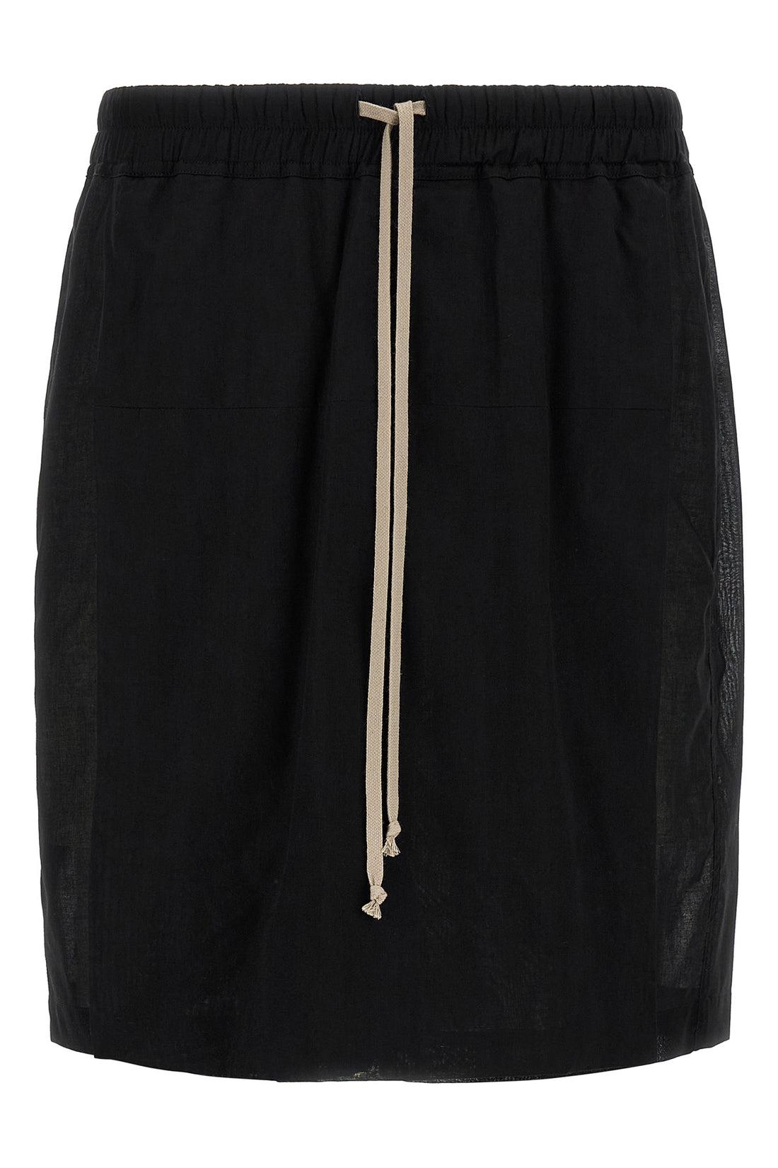 RICK OWENS 46 kiltshorts bermuda shorts in semi-transparent light cotton gauze
