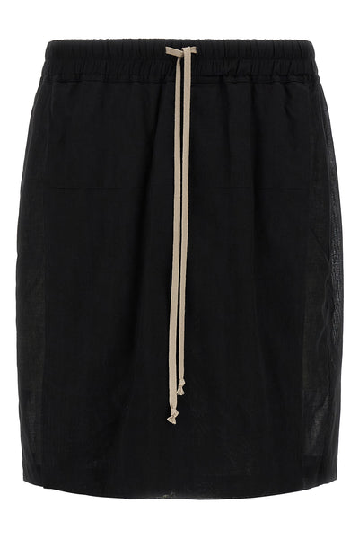 kiltshorts bermuda shorts in semi-transparent light cotton gauze