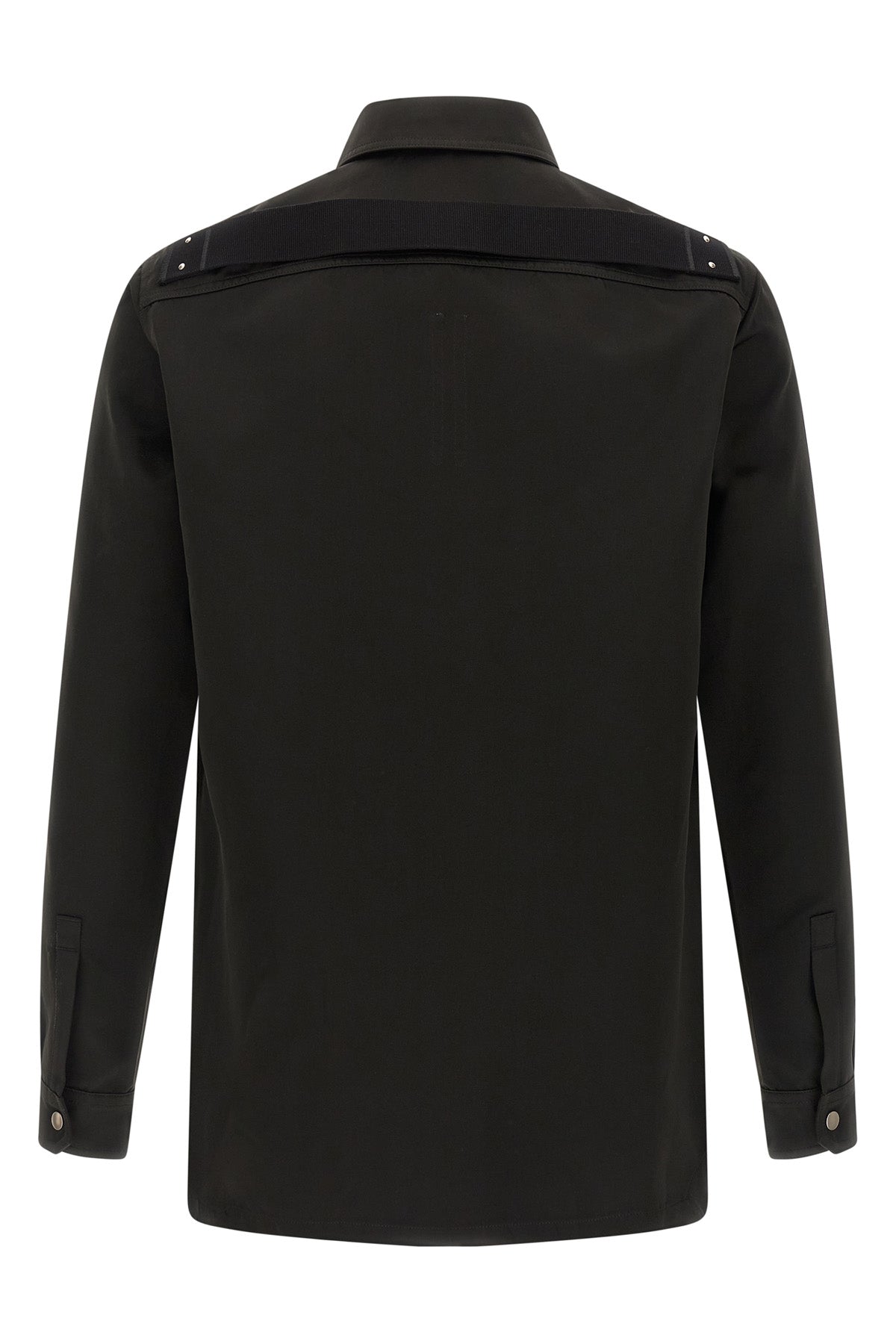 outershirt satin-effect technical fabric shirt