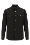 outershirt satin-effect technical fabric shirt