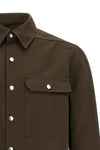outershirt satin-effect technical fabric shirt
