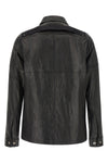 brad hammered leather jacket