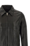 brad hammered leather jacket
