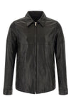 brad hammered leather jacket
