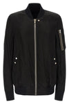 classic flight bomber jacket in slightly padded shiny nylon