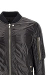 classic flight bomber jacket in slightly padded shiny nylon