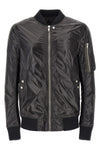 classic flight bomber jacket in slightly padded shiny nylon