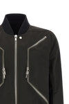 heizer flight shiny cotton bomber jacket