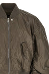 secchia flight bomber jacket in slightly padded shiny technical fabric