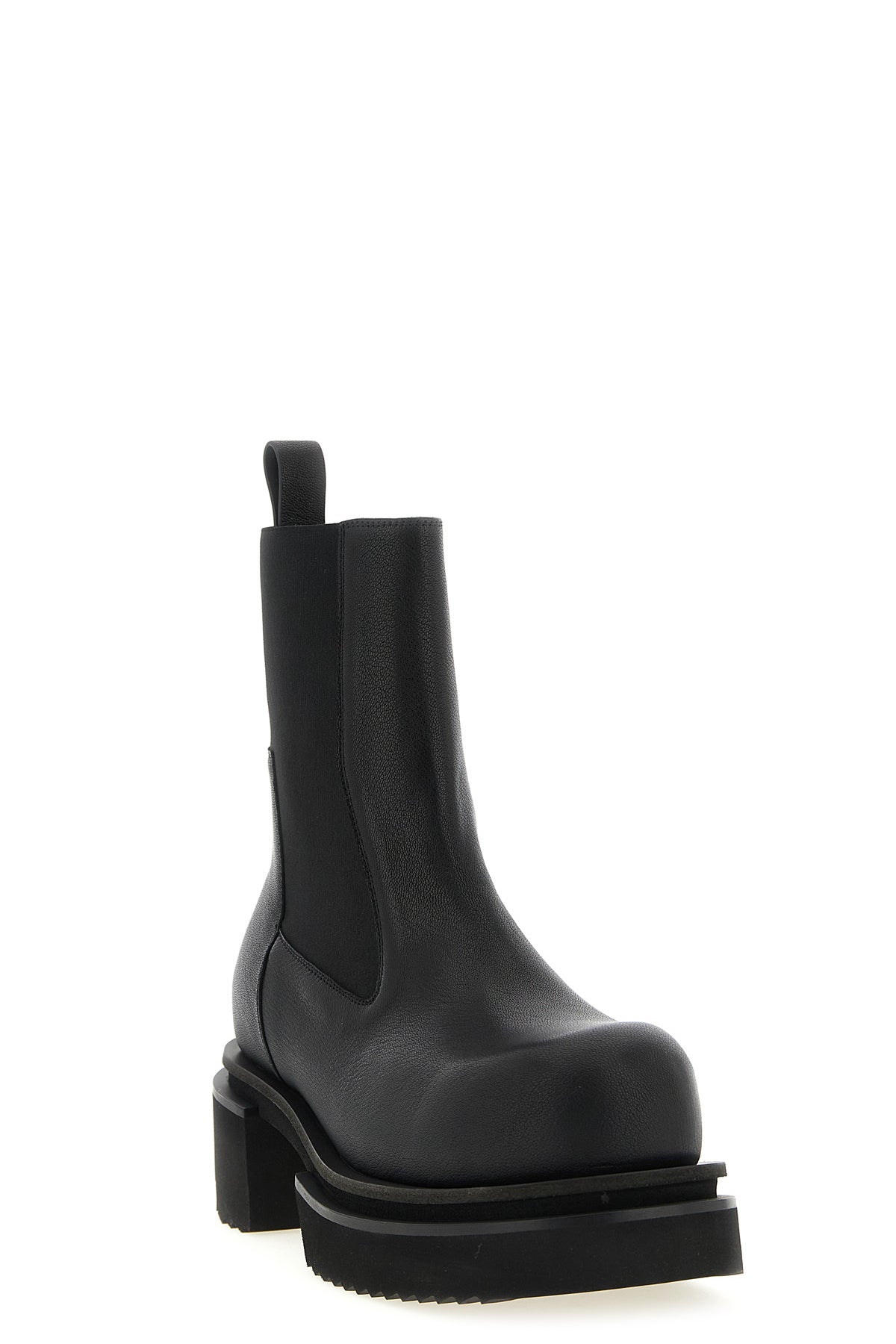 beatle bogun hammered leather ankle boots