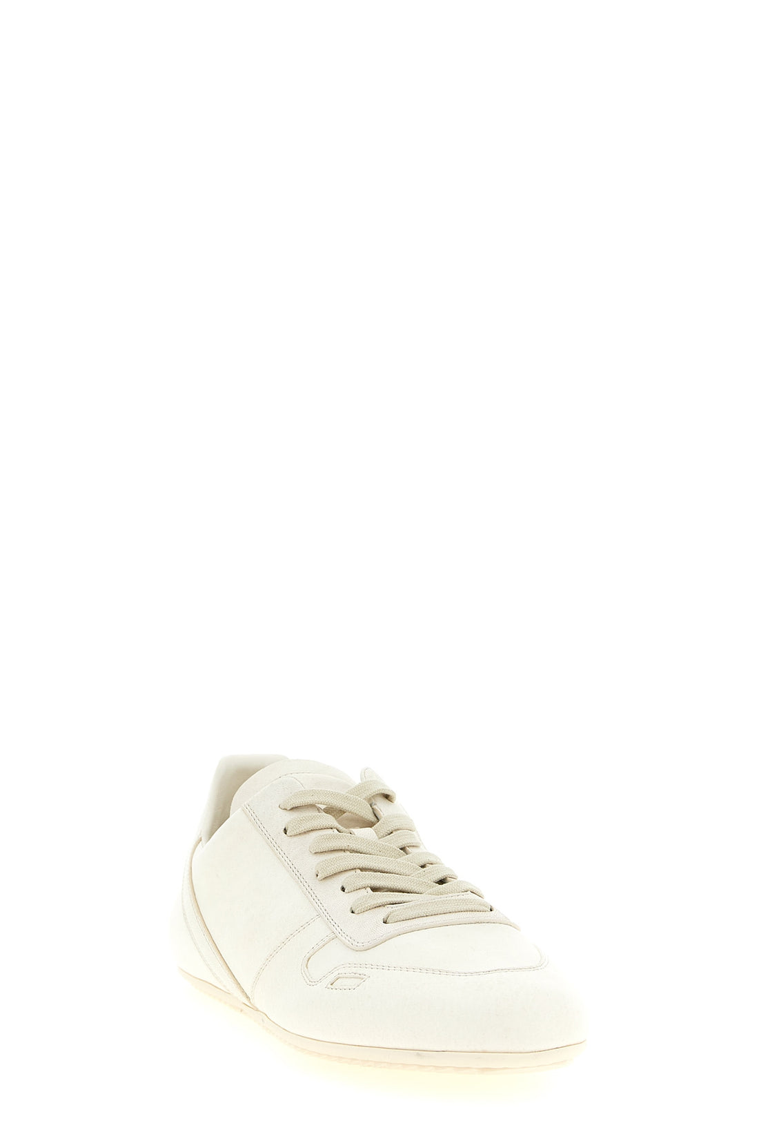 RICK OWENS 40 minimal sneak sneakers in full-grain cowhide of medium weight