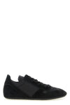 minimal sneaks suede and nylon sneakers