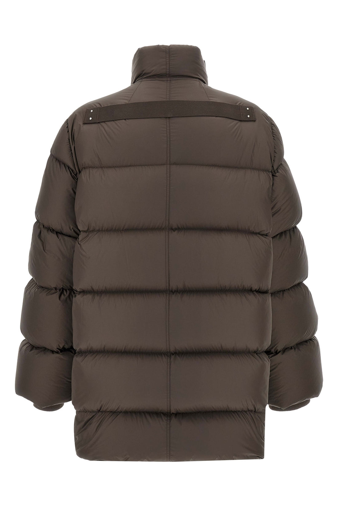 RICK OWENS 48 long turtle quilted nylon down jacket