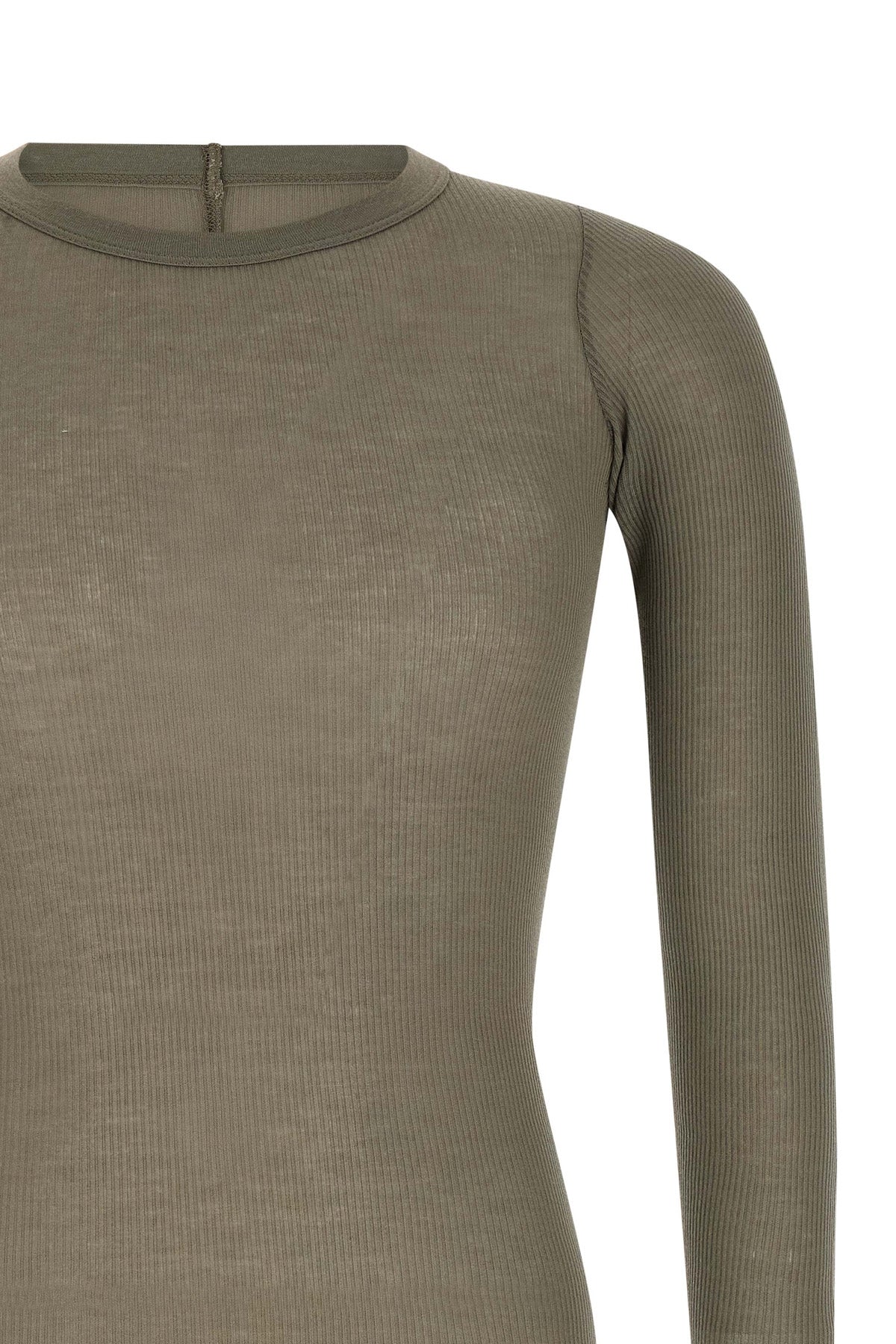 rib ls t ribbed viscose and stretch silk blend t-shirt